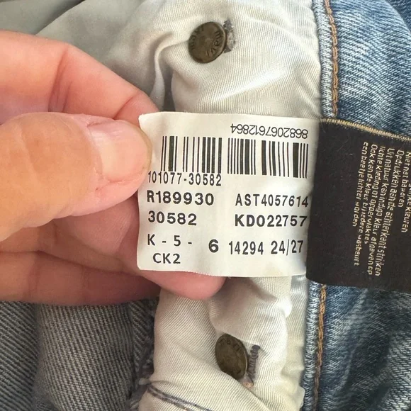 Women’s Mavi Gold light wash high waist mom jeans Size 24/27 - Picture 5 of 5